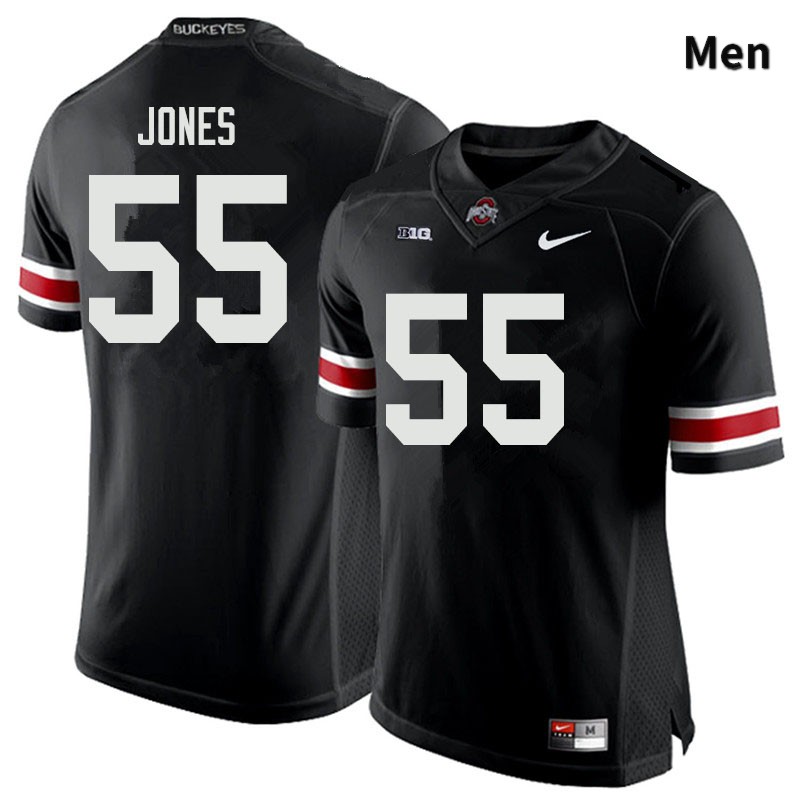 Ohio State Buckeyes Matthew Jones Men's #55 Black Authentic Stitched College Football Jersey